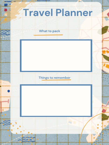 Travel Planner Journal: Trips and Experiences